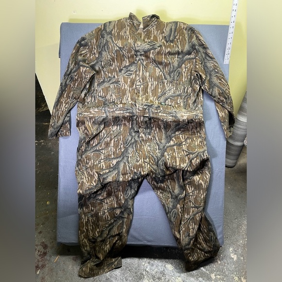 Mossy Oak Other - Vintage ‘80s Mossy Oak Camo Hunting Bibs Men’s 3XL 100% cotton Made in USA 0998